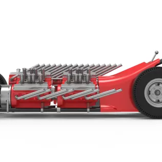 Vintage AWD Dragster Version 2 Scale 1:25 - Model thumbnail 9