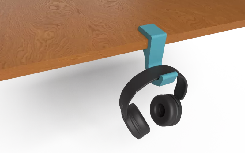 Headphone Hook for Desk - Model preview 2