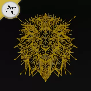 Lion - Geometric - 2D Wall Art Decor