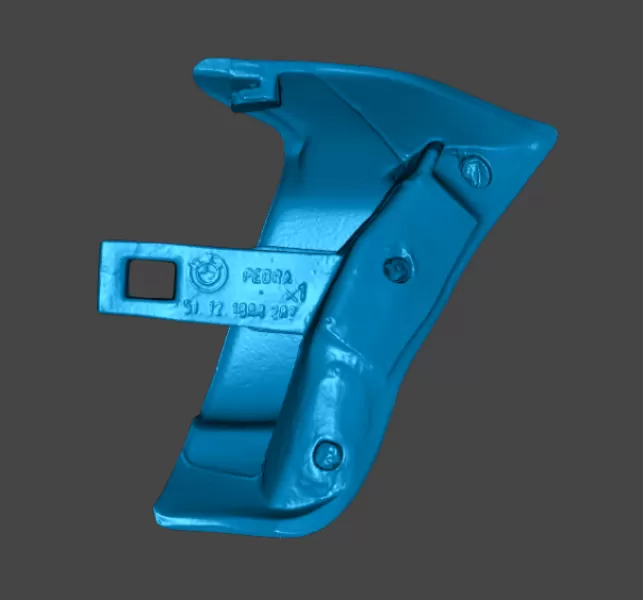 Real scale BMW 3er E30 rear bumper end piece 51121888287 511218 - Model preview 7