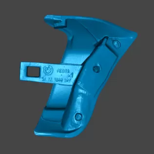 Real scale BMW 3er E30 rear bumper end piece 51121888287 511218 - Model thumbnail 7