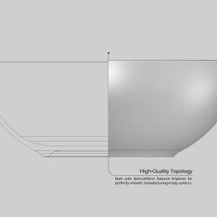 Porcelain Bowl Set - Model thumbnail 2