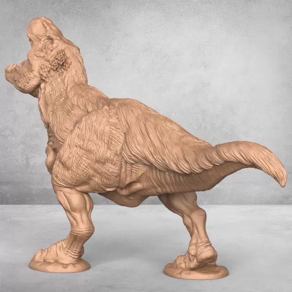 Trex Dinosaur Statue - Model preview 2