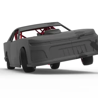 IMCA Stock car while turning Scale 1:25 - Model thumbnail 27