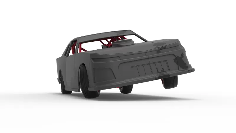 IMCA Stock car while turning Scale 1:25 - Model preview 27