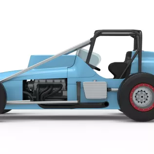 Dirt Silver Crown Champ car Scale 1:25 - Model thumbnail 9