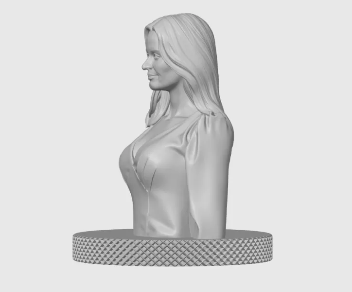 Emily Blunt 3D Bust Print - Model preview 5
