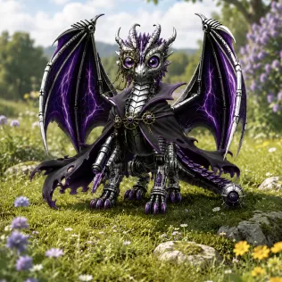 Shadow Mecha Dragon STL File for 3D Print - Model thumbnail 2