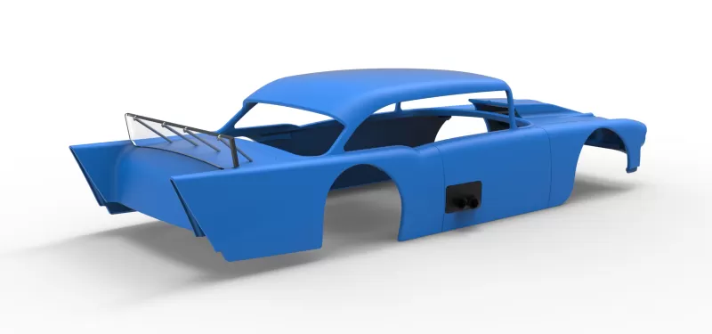 Shell of Vintage Asphalt Modified stock car V9 Scale 1:25 - Model preview 12