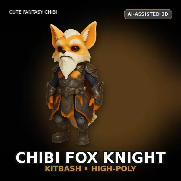 Beastfolk Heroes Pack (10 Characters) – High-Poly Kitbash - Model preview 4