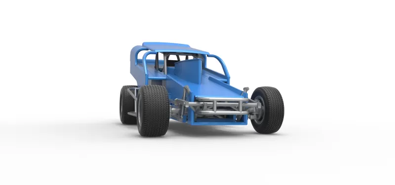 Vintage Dirt Modified stock car Version 2 Scale 1:25 - Model preview 27