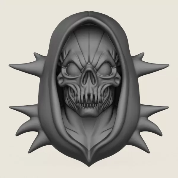 Horror Skull Print Ready 3D Model - Model preview 1