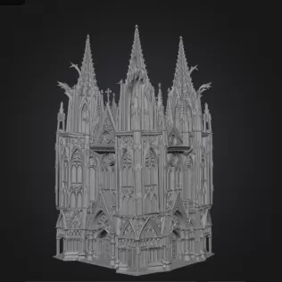 Gothic cathedral - Model thumbnail 2