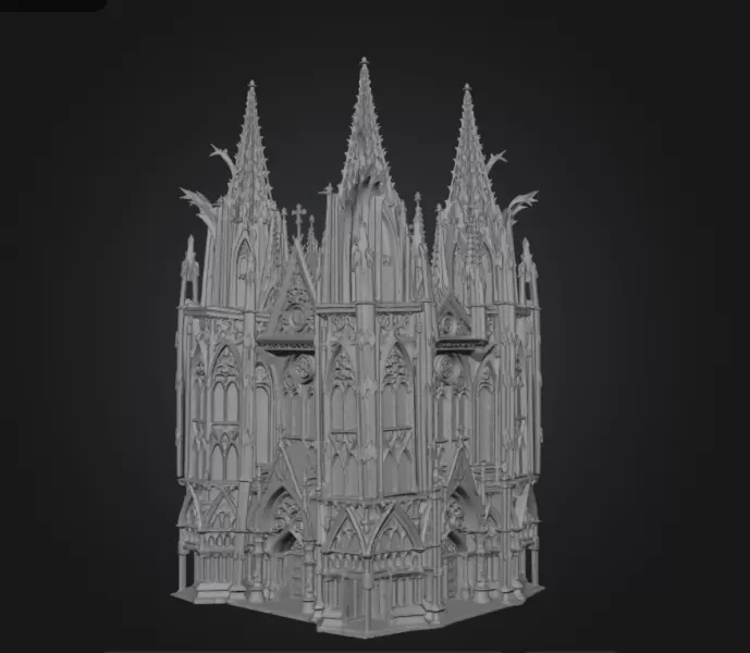 Gothic cathedral - Model preview 2