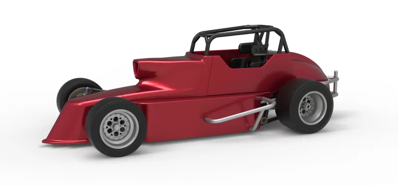 Pavement Silver Crown Car Version 2 Scale 1:25 - Model preview 1