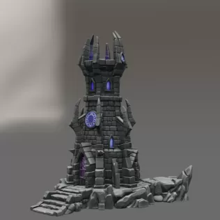 Shadowspire Arcane Tower STL File for 3D Print - Model thumbnail 5