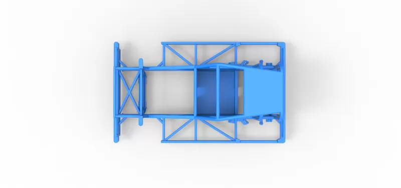 Frame of New Zealand Ministock car Version 2 Scale 1:25 - Model preview 8