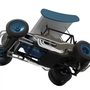 Vintage Winged Supermodified for Dirt while turning V2 1:25 - Model thumbnail 3