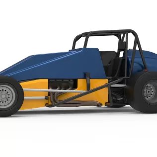 Vintage Pavement Silver Crown Car Scale 1:25 - Model thumbnail 2