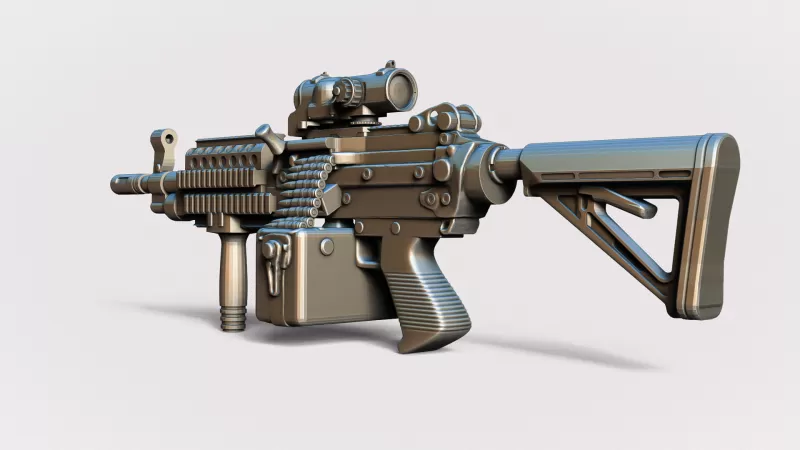 MK46 Light Machine Gun #RoZ - Model preview 5