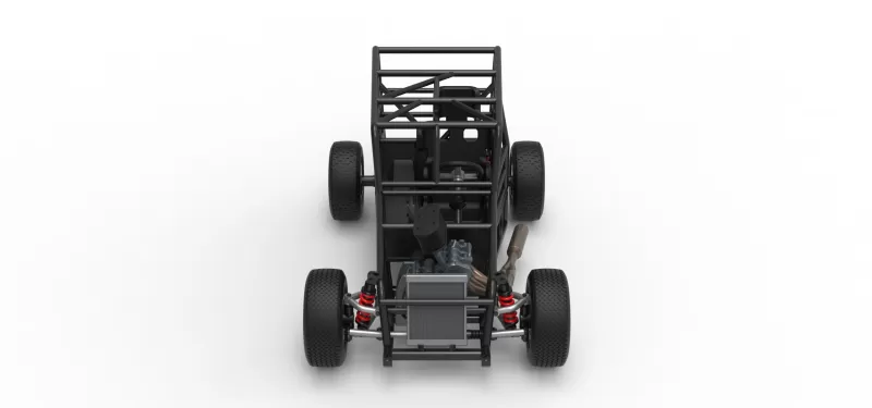 Dwarf car Base Scale 1:25 - Model preview 8