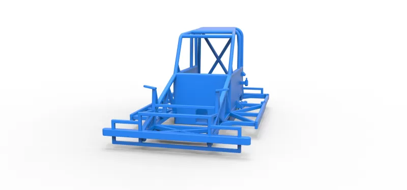 Frame of New Zealand Ministock car Version 2 Scale 1:25 - Model preview 4