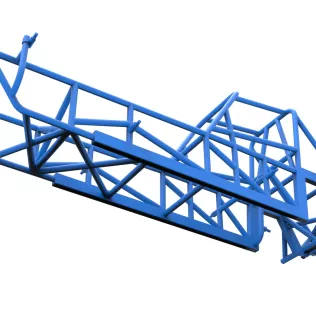 Frame of Vintage Dirt Modified stock car Version 3 Scale 1:25 - Model thumbnail 3