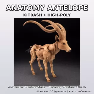 Cinematic Creature + Mech Kitbash Pack (High-Poly 3D Models) - Model thumbnail 4