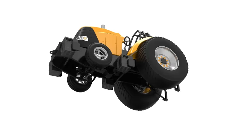 Fun short Pro Stock Pulling Tractor Version 5 Scale 1:25 - Model preview 3