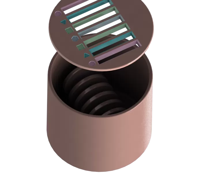 Montessori Interactive Color and Shape Sorting Kit 4-in-1 Set 3D - Model preview 22