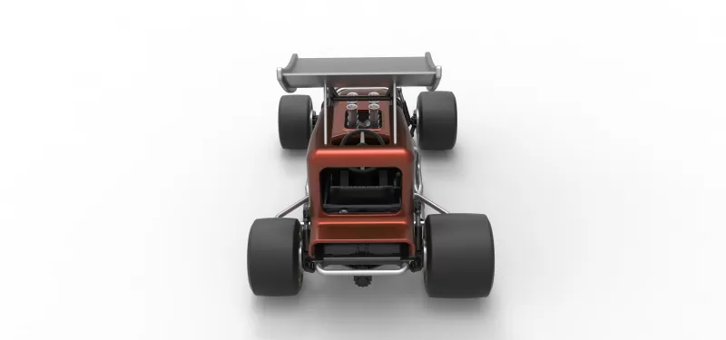 Vintage Winged Supermodified stock car Scale 1:25 - Model preview 17