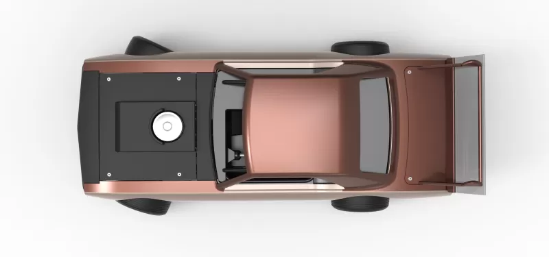 Vintage Semi-Late Model Stock Car while turning Scale 1:25 - Model preview 11