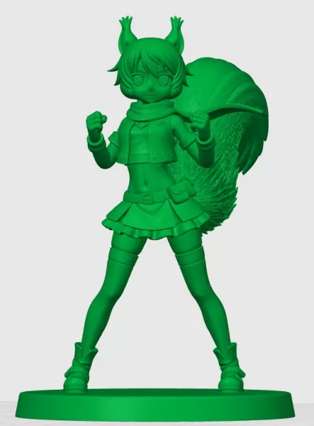 Modelo de chica Ardilla kemonomimi - Model preview 2