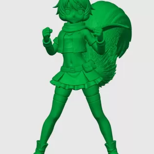 Modelo de chica Ardilla kemonomimi - Model thumbnail 2