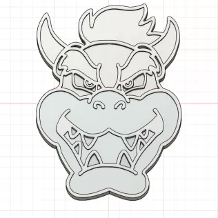 Tête de Bowser - Mario