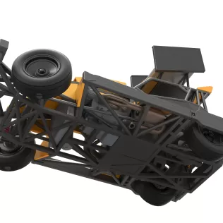 New Zealand Superstock car while turning Version 4 Scale 1:25 - Model thumbnail 3