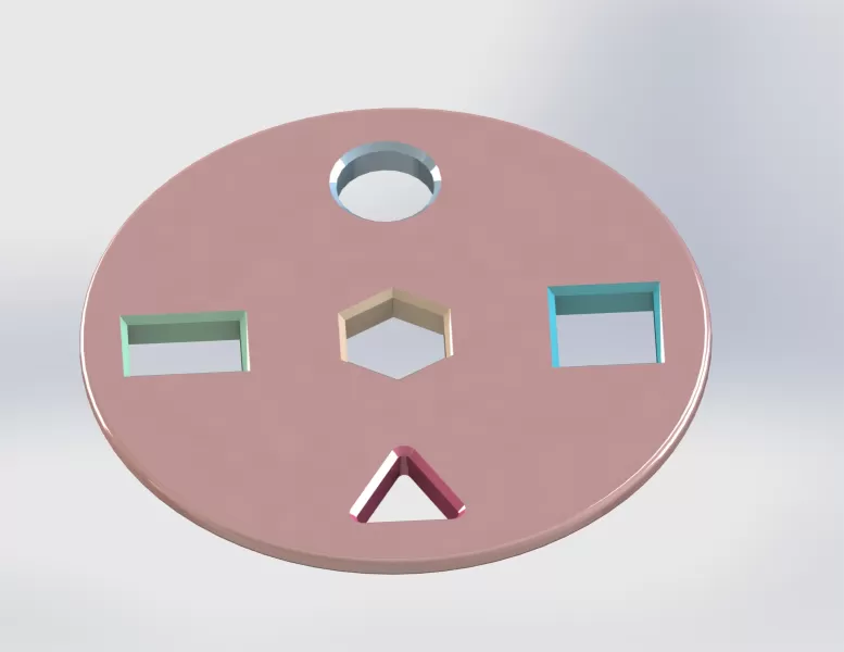 Interaktive Montessori Shape Color Sorter Set - Model preview 5