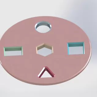 Interaktive Montessori Shape Color Sorter Set - Model thumbnail 5