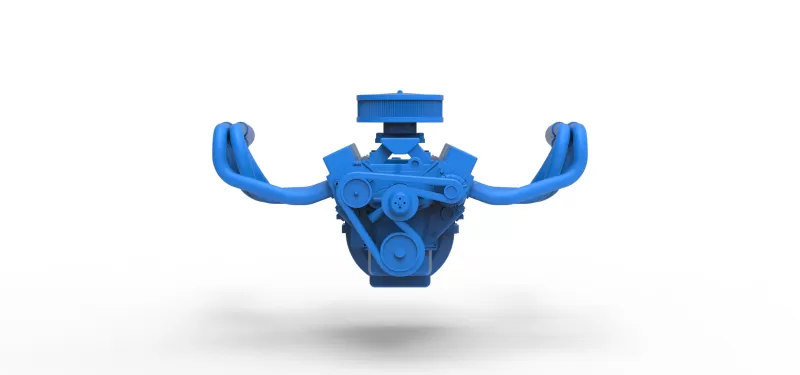 Engine of New Zealand Vintage Stock car Scale 1:25 - Model preview 5