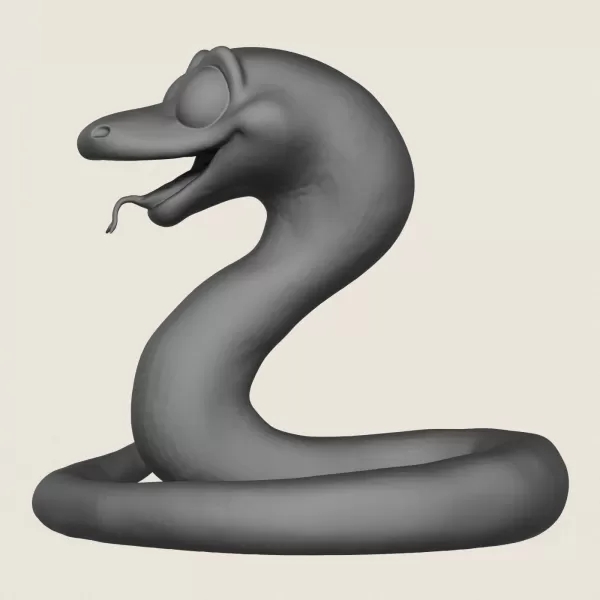 Snake Toy Print Ready 3D Model - Model preview 3
