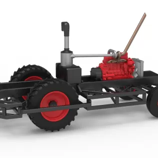Chassis of Racing Combine Harvester Scale 1:25