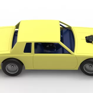 Vintage Dirt late model race car while turning Scale 1:25 - Model thumbnail 23