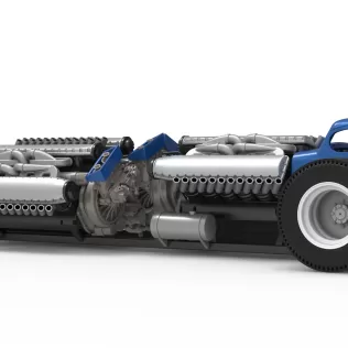 Vintage AWD Dragster Scale 1:25 - Model thumbnail 13