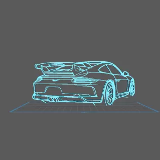 Porsche - 911 GT3 modele 991 Wall Art