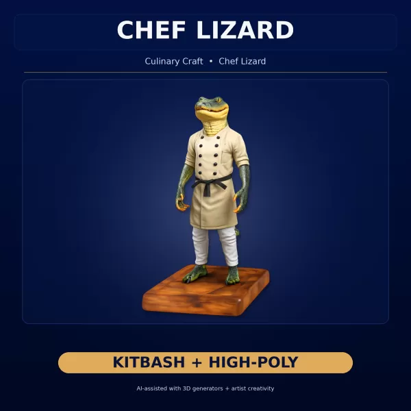 Anthro & Creature Character Collection – Kitbash + High-Poly 3D - Model preview 14