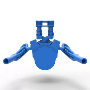 Engine of Vintage Supermodified stock car V3 Scale 1:25 - Model thumbnail 12