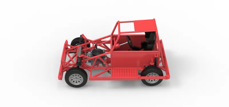 New Zealand Ministock car Base Version 3 Scale 1:25 - Model preview 10