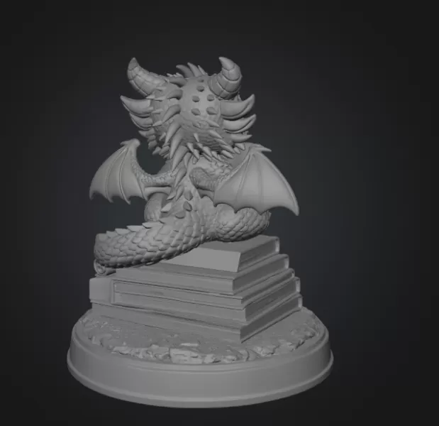 Reading Dragon STL File for 3D Print - Model preview 10