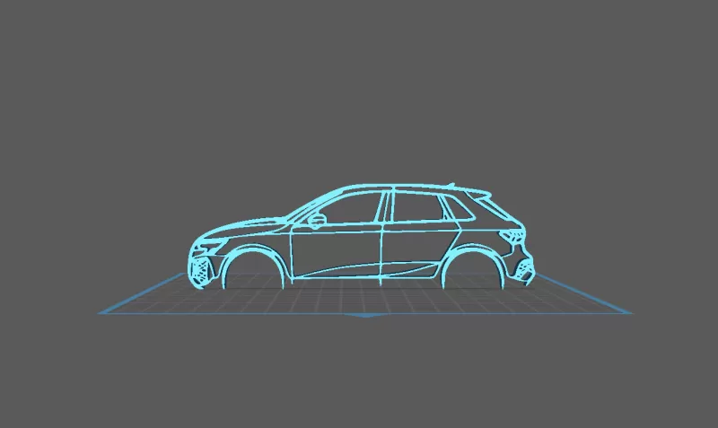 Audi - RS3 Sportback Wall Art - Model preview 2