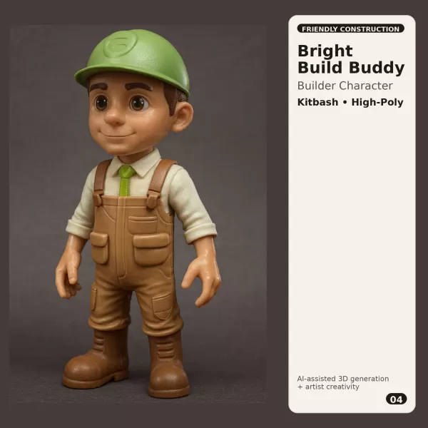 Character Kitbash Collection – High-Poly Stylized 3D Figures - Model preview 8